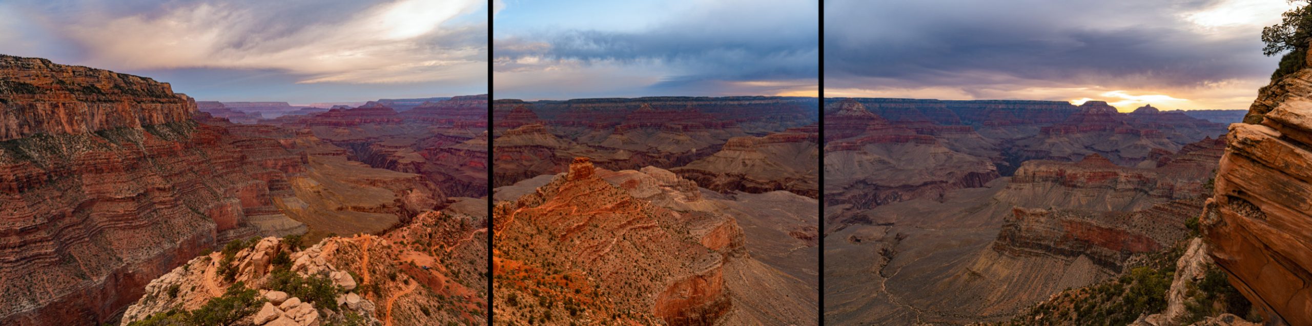 Grand Canyon Landscape Triptych